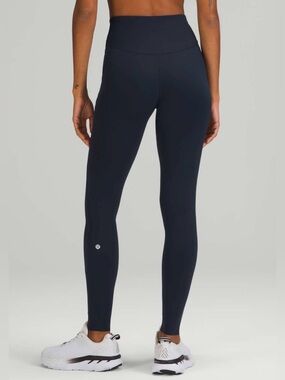 lululemon athletica true navy Base Pace leggings, Sz 10, EUC